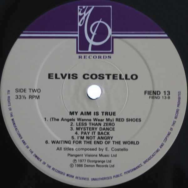 Elvis Costello : My Aim Is True (LP, Album, RE)