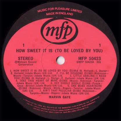 Marvin Gaye : How Sweet It Is (To Be Loved By You) (LP, Comp)