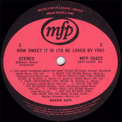 Marvin Gaye : How Sweet It Is (To Be Loved By You) (LP, Comp)