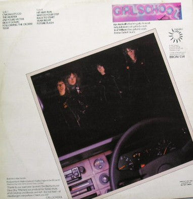 Girlschool : Hit And Run (LP, Album, Red)