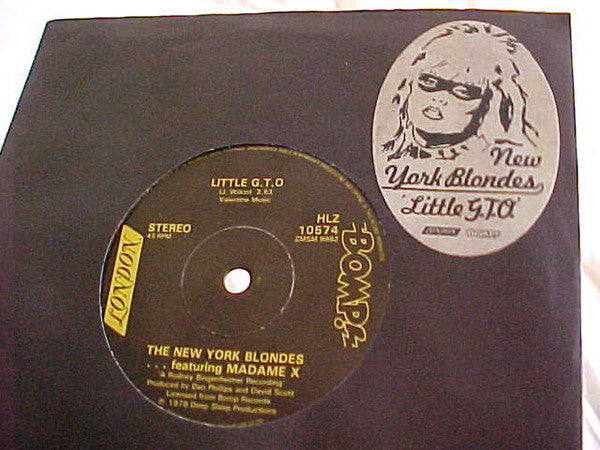 The New York Blondes* . . . Featuring Madame X (5) : Little G.T.O (7", Single)
