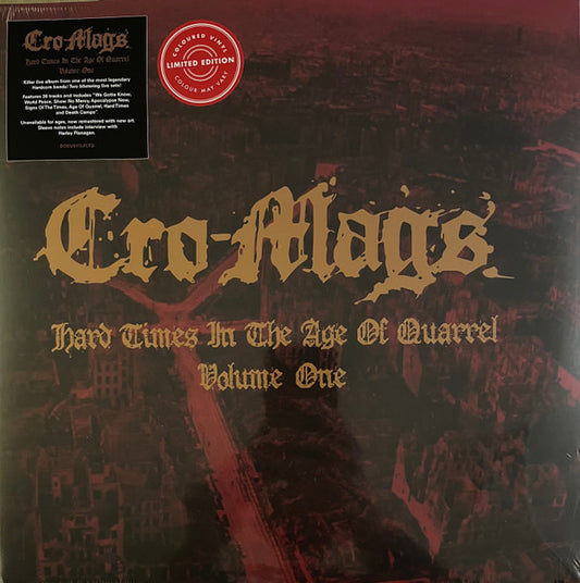 Cro-Mags : Hard Times In The Age Of Quarrel Volume One (2xLP, Album, Ltd, RE, Whi)