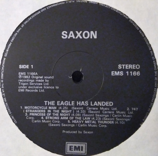 Saxon : The Eagle Has Landed (Live) (LP, Album, RE)