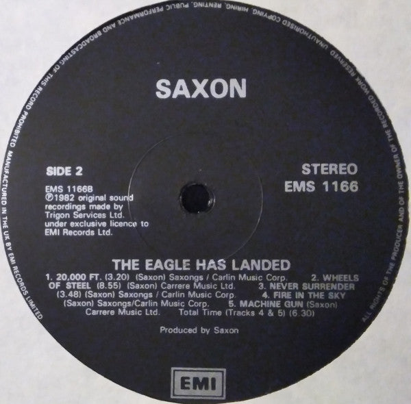 Saxon : The Eagle Has Landed (Live) (LP, Album, RE)
