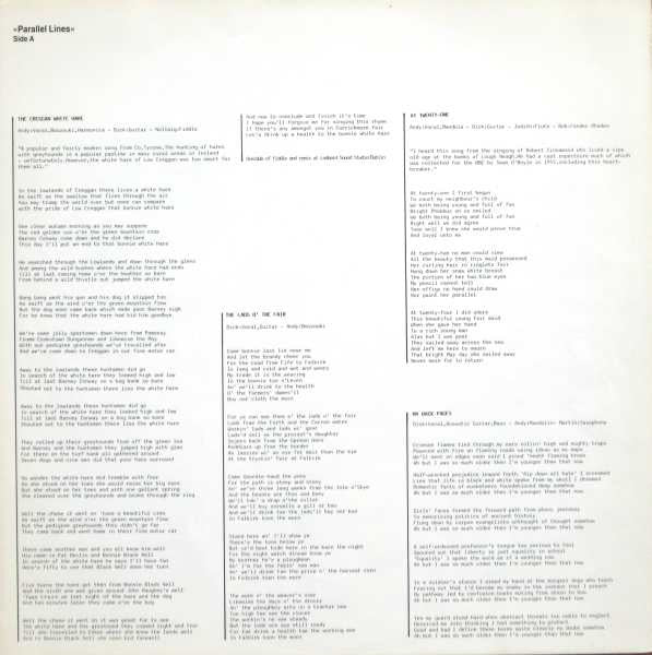 Dick Gaughan & Andy Irvine : Parallel Lines (LP, Album)