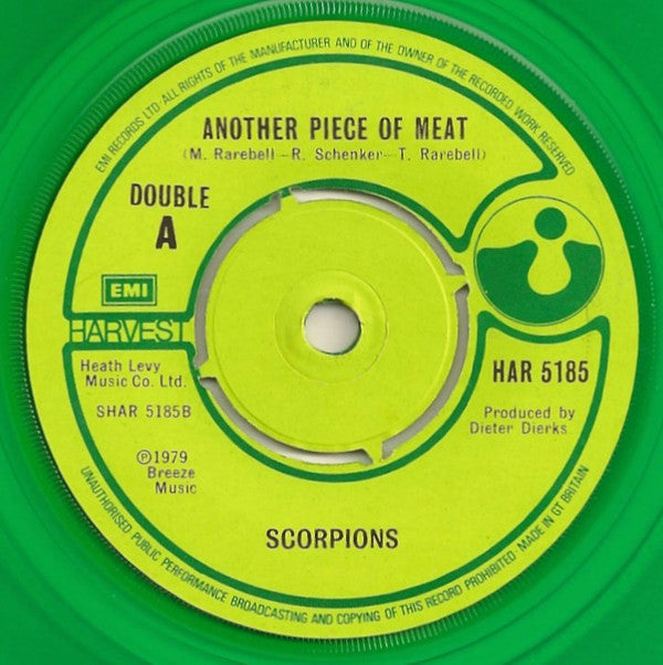 Scorpions : Is There Anybody There? / Another Piece Of Meat (7", Single, Gre)