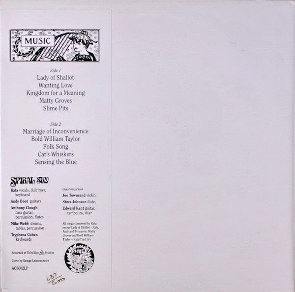 Spiral Sky : Spiral Sky (LP, Album, Ltd, Num, 1st)