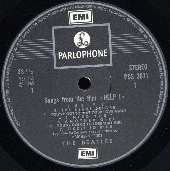 The Beatles : Help! (LP, Album, RE, Mad)