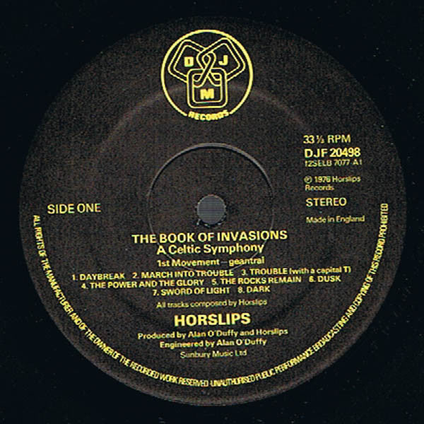 Horslips : The Book Of Invasions (A Celtic Symphony) (LP, Album)