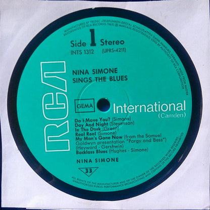 Nina Simone : Nina Simone Sings The Blues (LP, Album, RE)