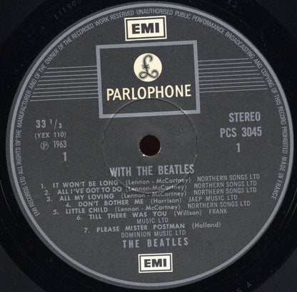 The Beatles : With The Beatles (LP, Album, RE, Fre)