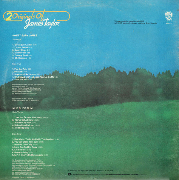 James Taylor (2) : 2 Originals Of James Taylor (2xLP, Album, Comp)