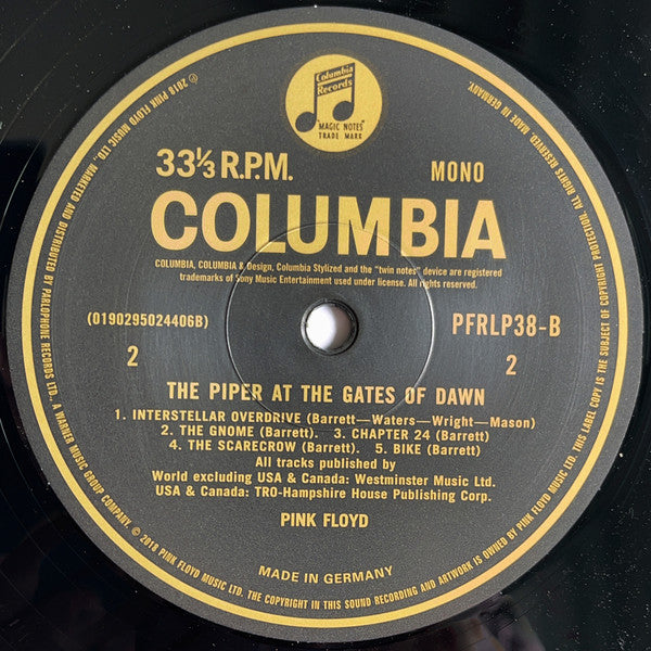 Pink Floyd : The Piper At The Gates Of Dawn (LP, Album, Mono, RE, RM, RP, 180)