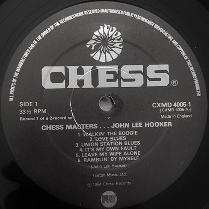 John Lee Hooker : Chess Masters ... John Lee Hooker (2xLP, Comp)