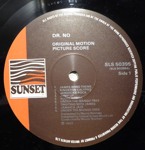 Monty Norman : Dr. No (Original Motion Picture Sound Track Album) (LP, Album, RE)