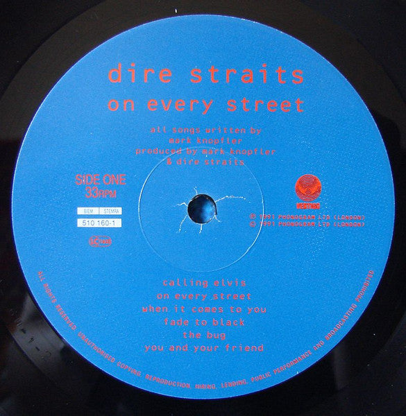 Dire Straits : On Every Street (LP, Album, UK )