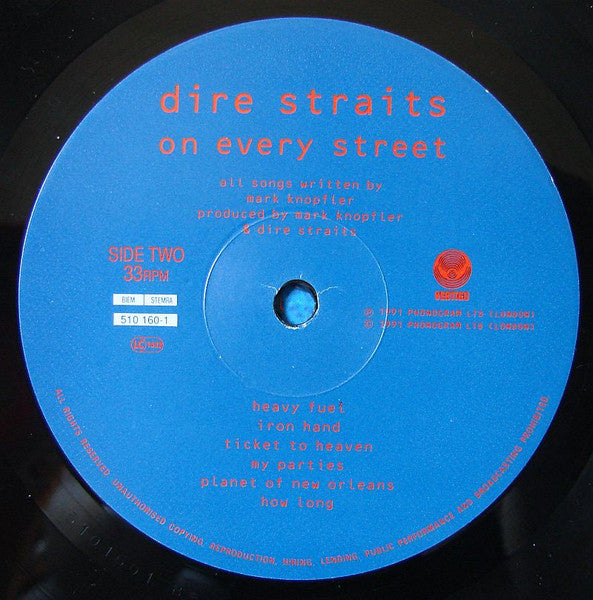 Dire Straits : On Every Street (LP, Album, UK )