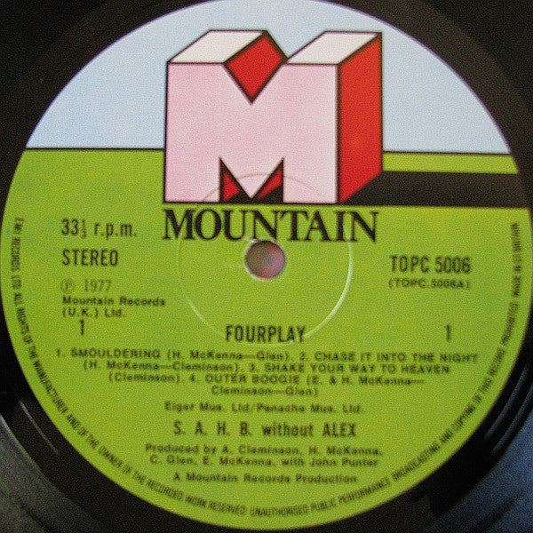 SAHB (Without Alex)* : Fourplay (LP, Album)