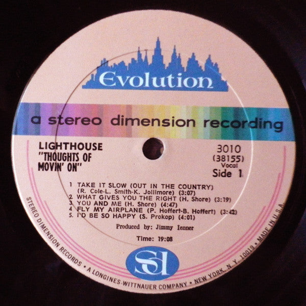 Lighthouse (2) : Thoughts Of Movin' On (LP, Album, Son)