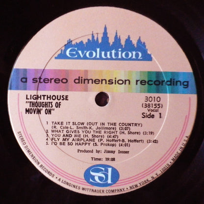 Lighthouse (2) : Thoughts Of Movin' On (LP, Album, Son)