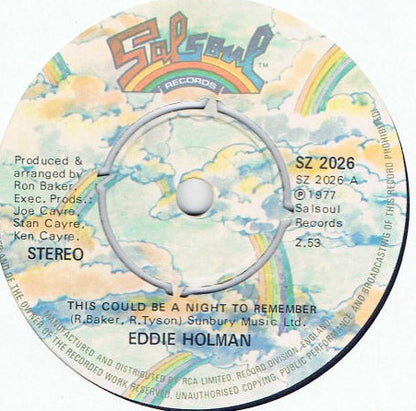 Eddie Holman : This Could Be A Night To Remember (7")