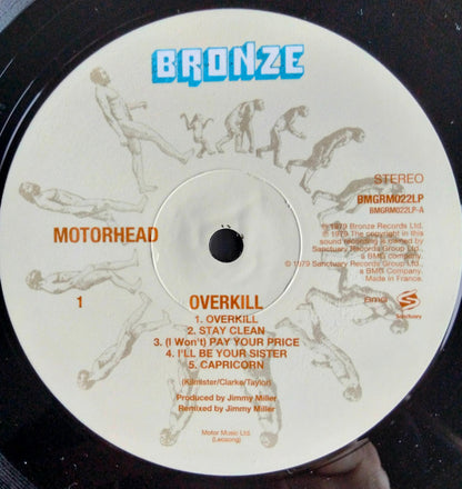 Motörhead : Overkill (LP, Album, RE, "Ma)