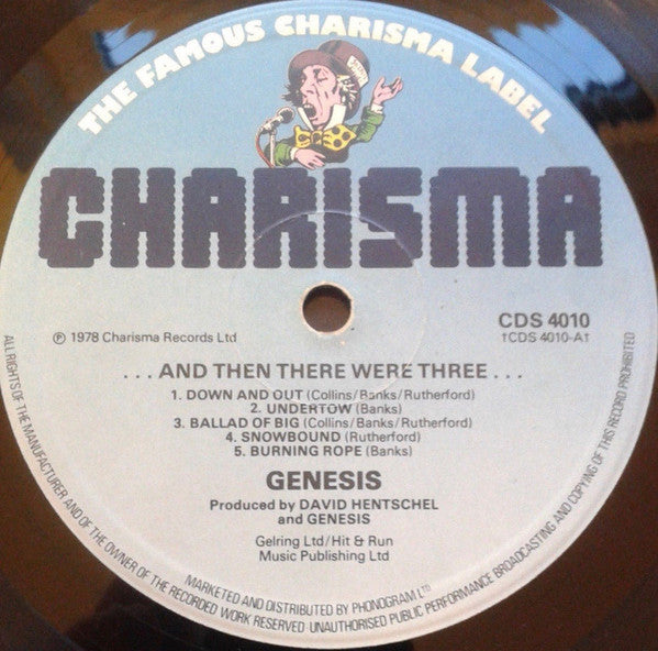 Genesis : ...And Then There Were Three... (LP, Album, RE, RP, Blu)