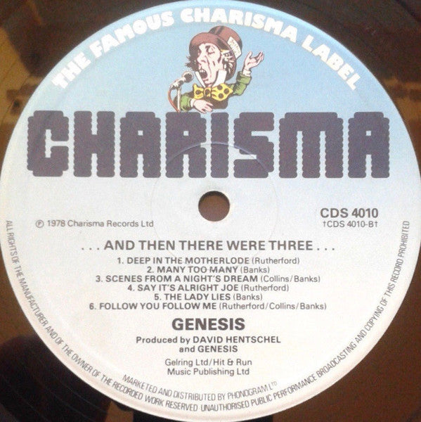 Genesis : ...And Then There Were Three... (LP, Album, RE, RP, Blu)