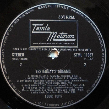 Four Tops : Yesterday's Dreams (LP, Album)