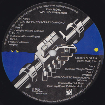 Pink Floyd : Wish You Were Here (LP, Album, RE, UPC)