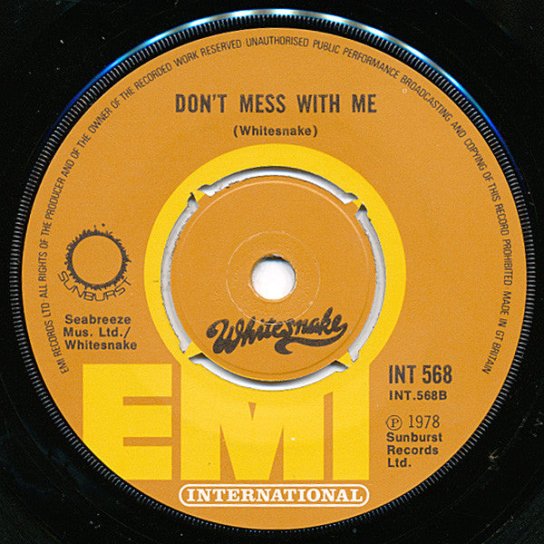 Whitesnake : Lie Down (A Modern Love Song) (7", Single)