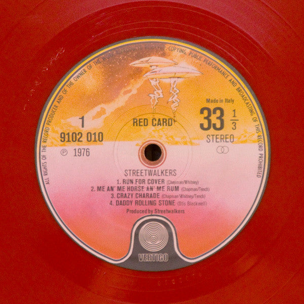 Streetwalkers : Red Card (LP, Album, Num, Red)