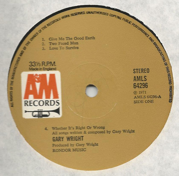 Gary Wright : Footprint (LP, Album)