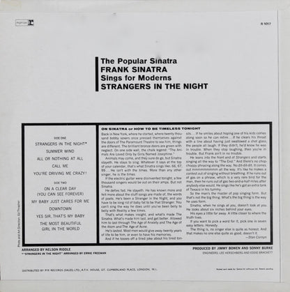 Frank Sinatra : Strangers In The Night (LP, Album, Mono, RE)