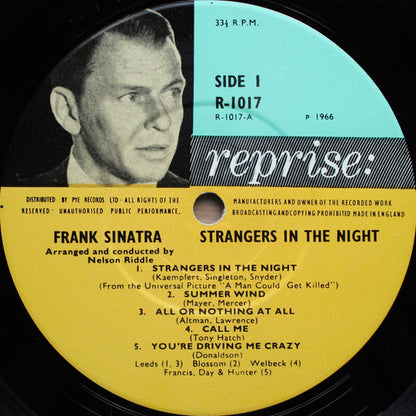 Frank Sinatra : Strangers In The Night (LP, Album, Mono, RE)