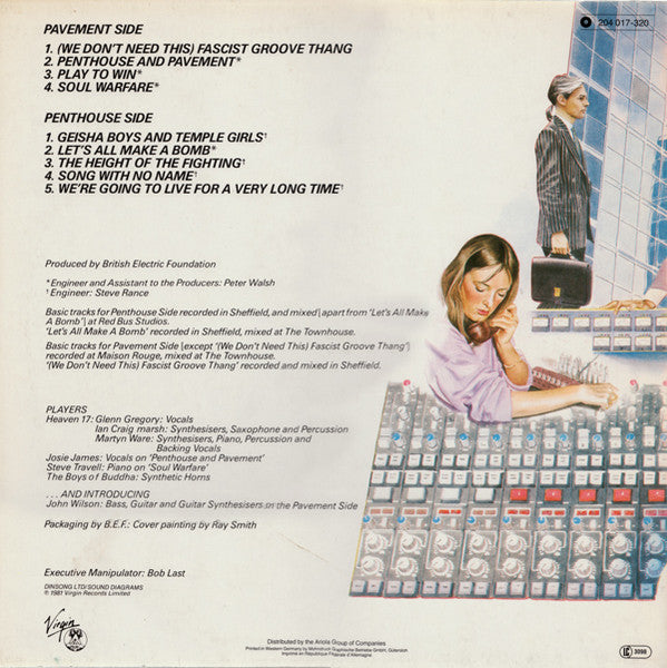 Heaven 17 : Penthouse And Pavement (LP, Album)