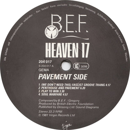 Heaven 17 : Penthouse And Pavement (LP, Album)