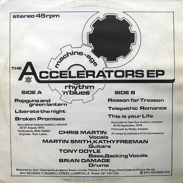 The Accelerators (2) : The Accelerators E.P. (12", EP)