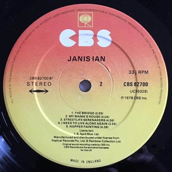 Janis Ian : Janis Ian (LP, Album)