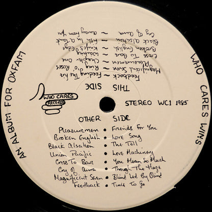 Various : Who Cares Wins: An Album For Oxfam (LP, Comp)