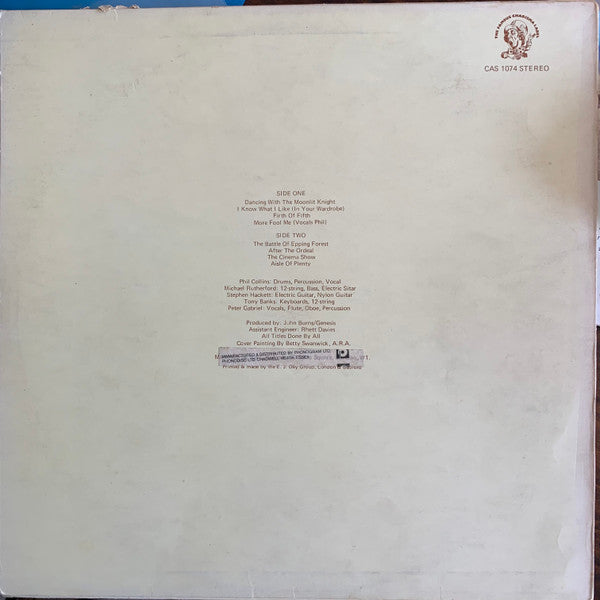 Genesis : Selling England By The Pound (LP, Album, Sma)