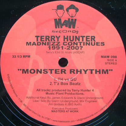 Terry Hunter : Madnezz Continues 1991-200? (12")