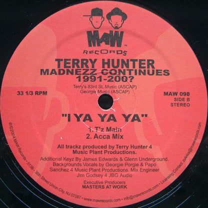 Terry Hunter : Madnezz Continues 1991-200? (12")