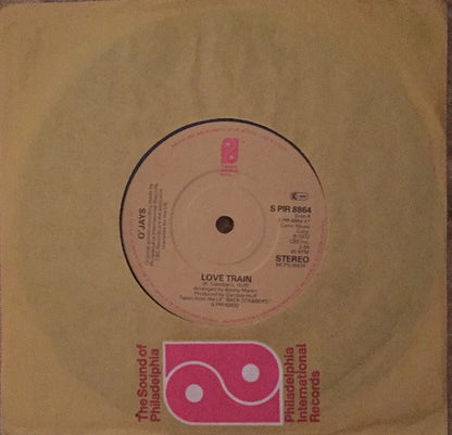 The O'Jays : Love Train / Back Stabbers (7", Single)