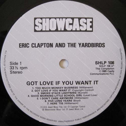 Eric Clapton & The Yardbirds : Got Love If You Want It (LP, Comp)