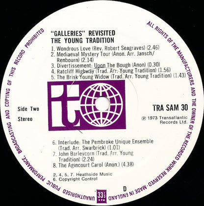 The Young Tradition : Galleries Revisited (LP, Album, RE)