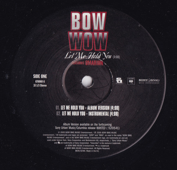 Bow Wow : Let Me Hold You (12")