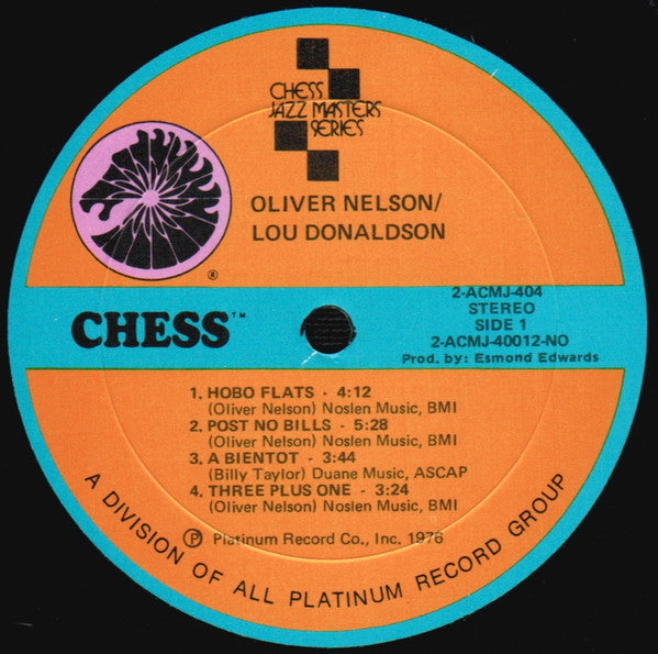 Oliver Nelson / Lou Donaldson : Back Talk (2xLP, Comp, Gat)