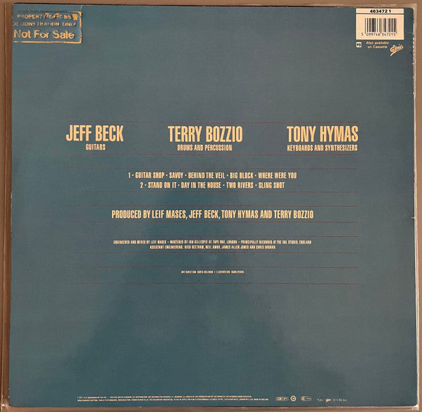 Jeff Beck With Terry Bozzio And Tony Hymas : Jeff Beck's Guitar Shop (LP, Album)