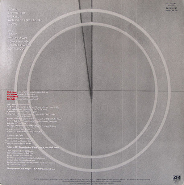 Foreigner : 4 (LP, Album)